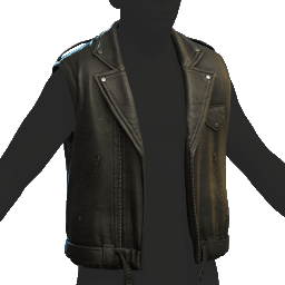 Sleeveless Leather Jacket