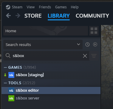 Launch the editor from your Steam library