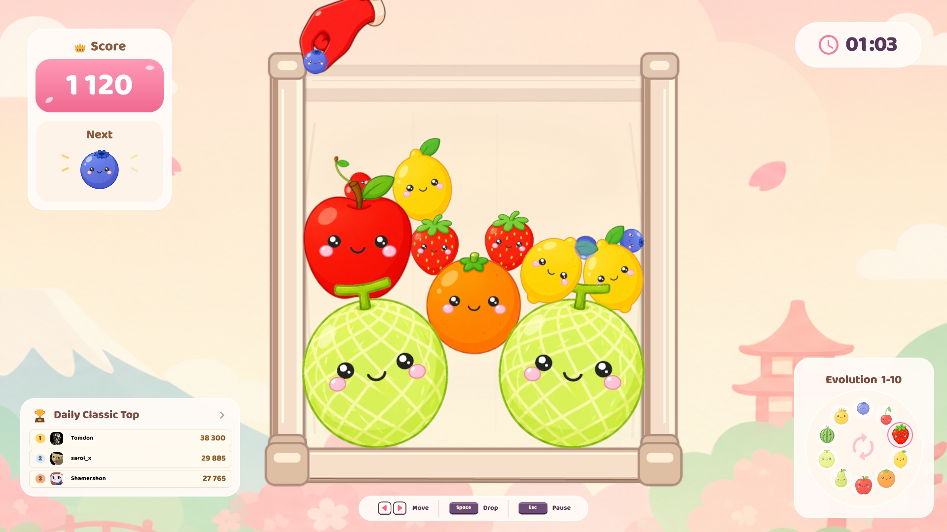 Fruit Jar Friends : A Suika Game
