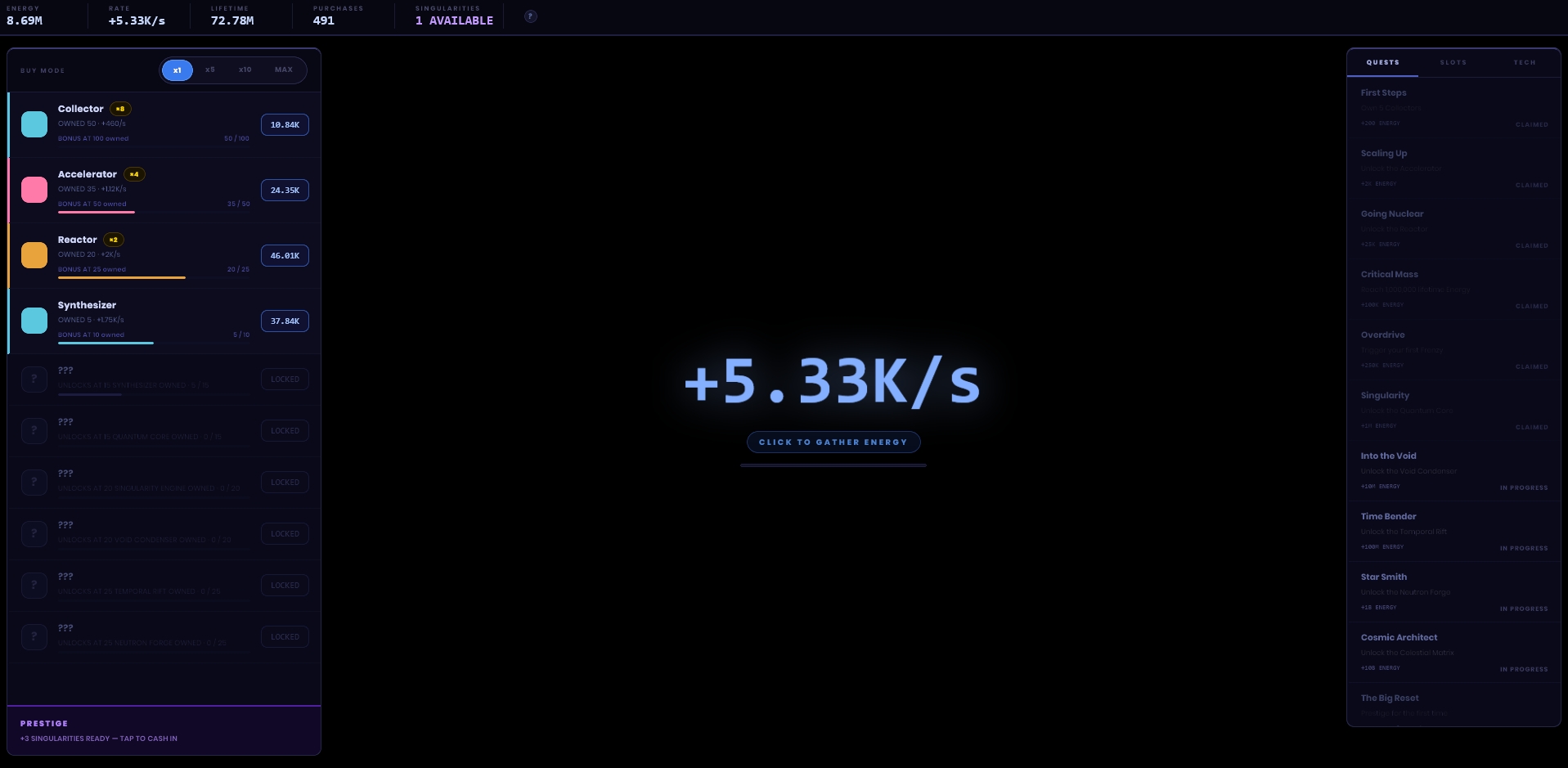 Singularity Idle