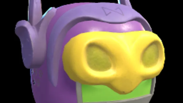 Retro Console Head / Purple