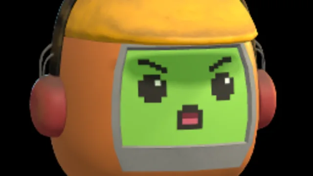 Retro Console Head / Orange