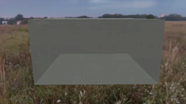 box made of glass