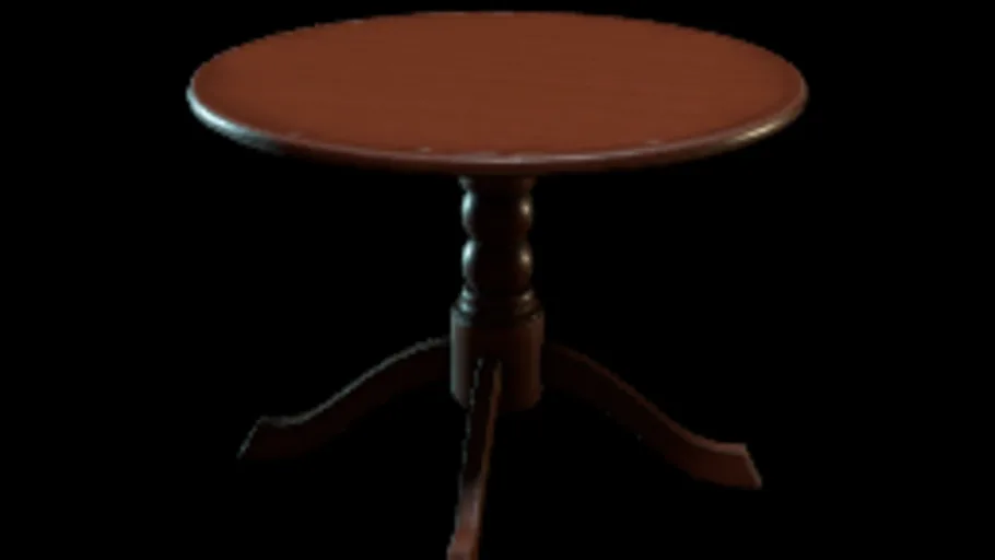 Round Wooden Table