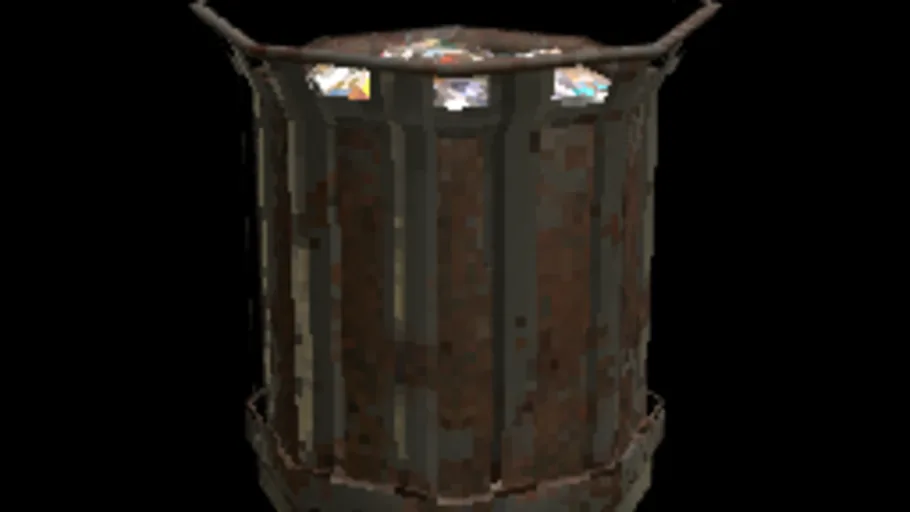 Pixel PBR Trashcan