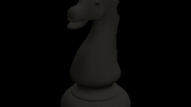 Chess Knight Black