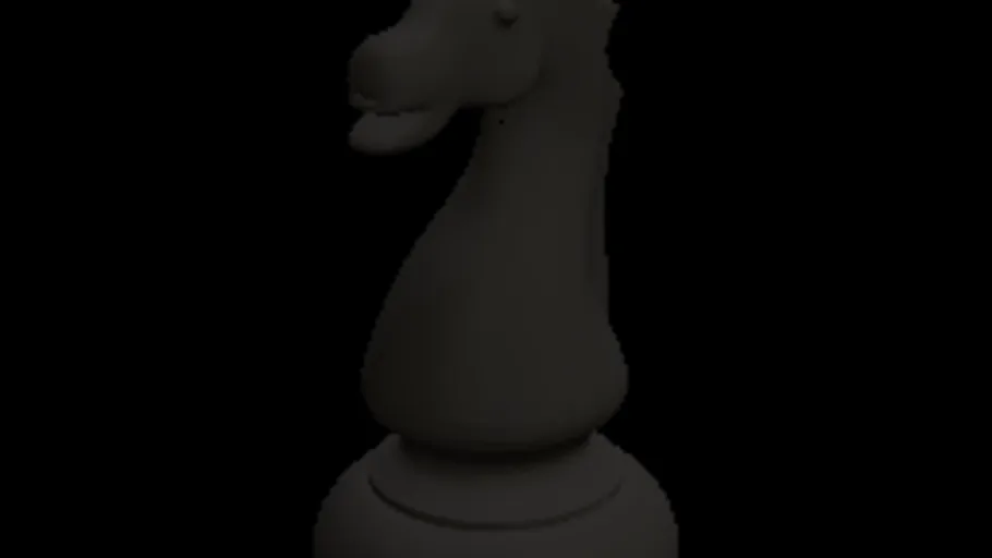 Chess Knight Black