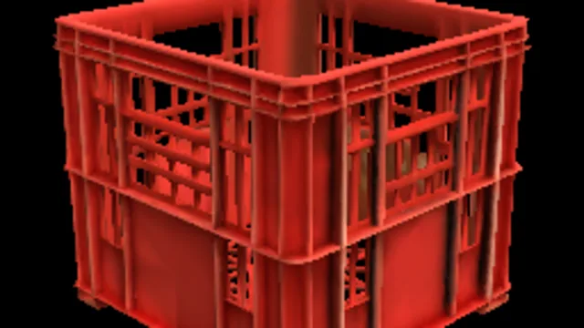 Red Plastic Crate