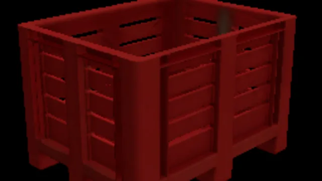 Red Plastic Pallet Box