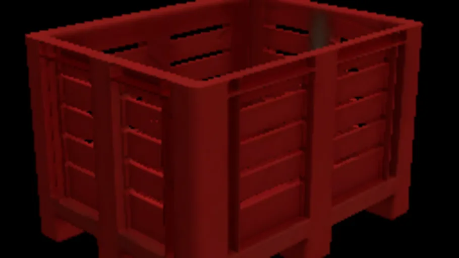 Red Plastic Pallet Box
