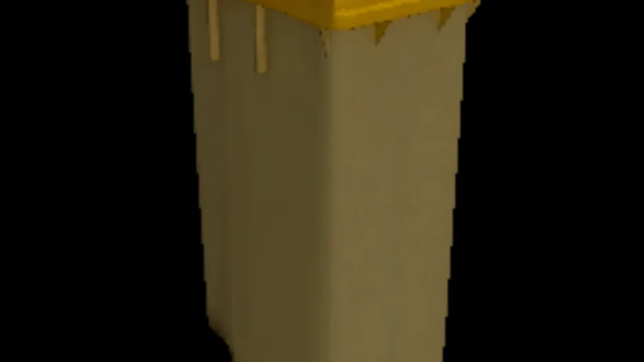 Yellow Wheeled Bin