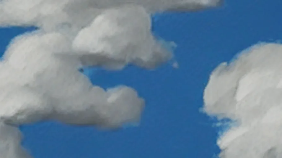 hand painted clouds