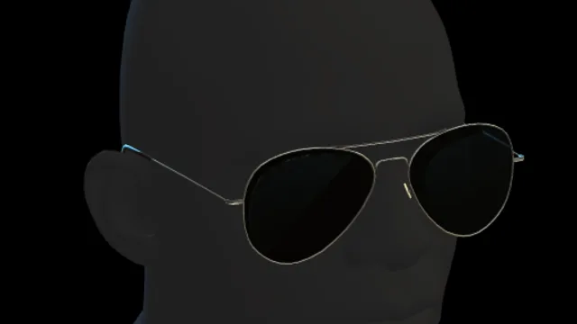 Steel Aviator Sunglasses