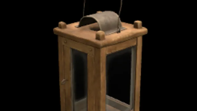 Wooden Lantern 01 2K