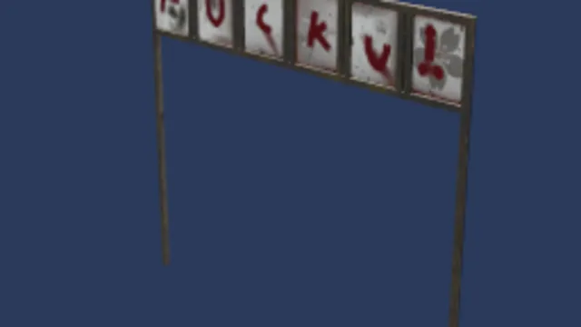 Vandalized Street Sign