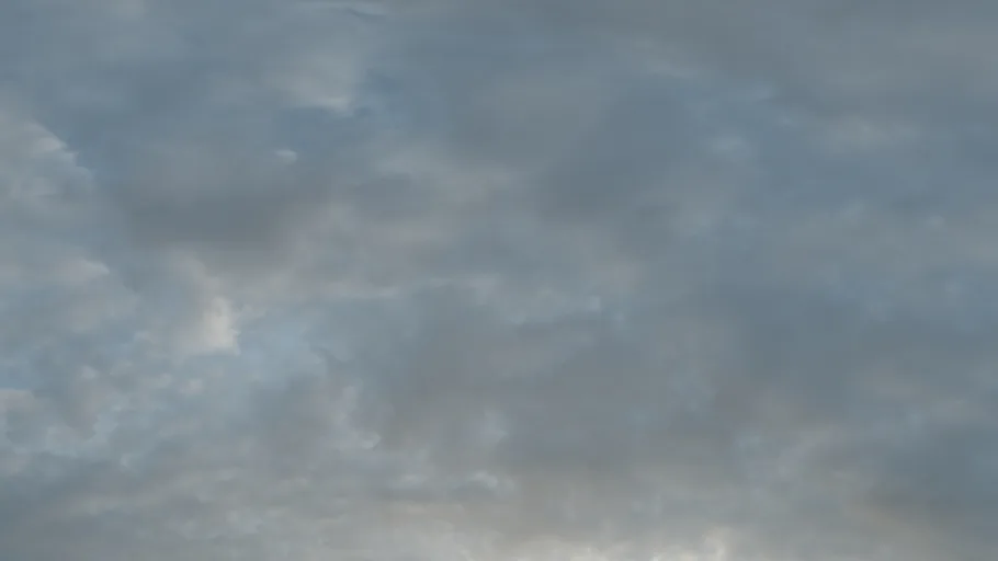 HDRI - Low sun in cloudy sky