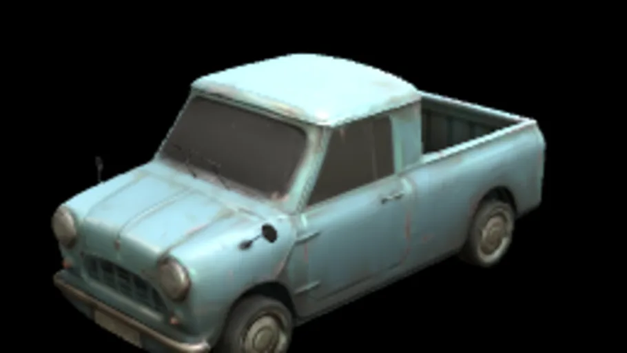 Stylised Blue Truck