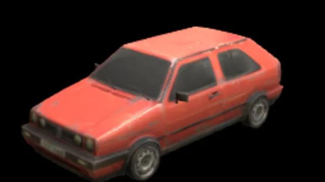 Stylised Red Car