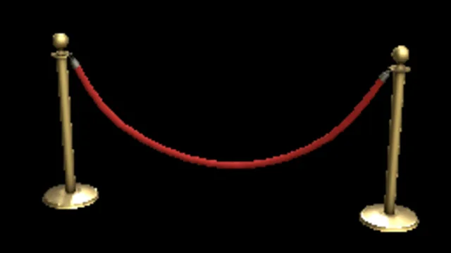 Stanchion rope