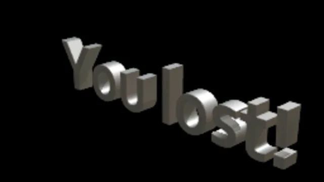 You lost! text