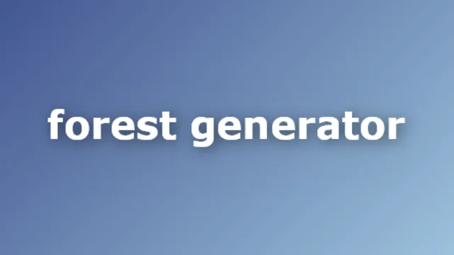 Forest Generator