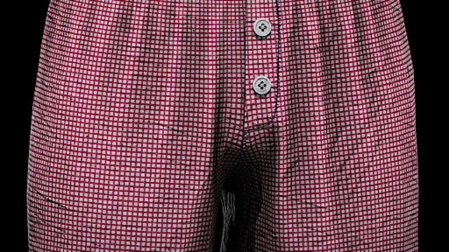 Plaid baggy boxers cream