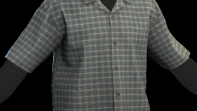 Vacation Shirt Blue White Check