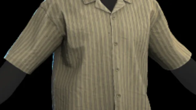 Vacation Shirt Cream Navy Stripe