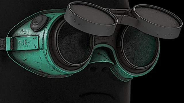 Welding Goggles Visor Up