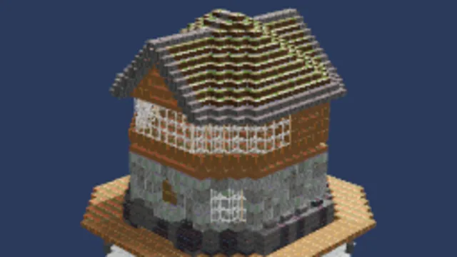 Figurine house from minecraft