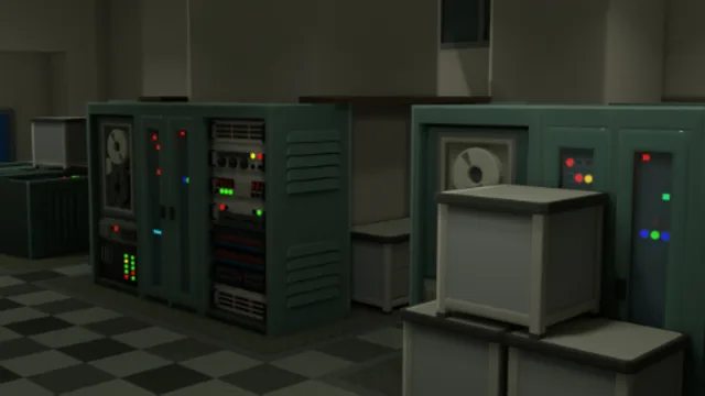 Stylized Server Room Arena
