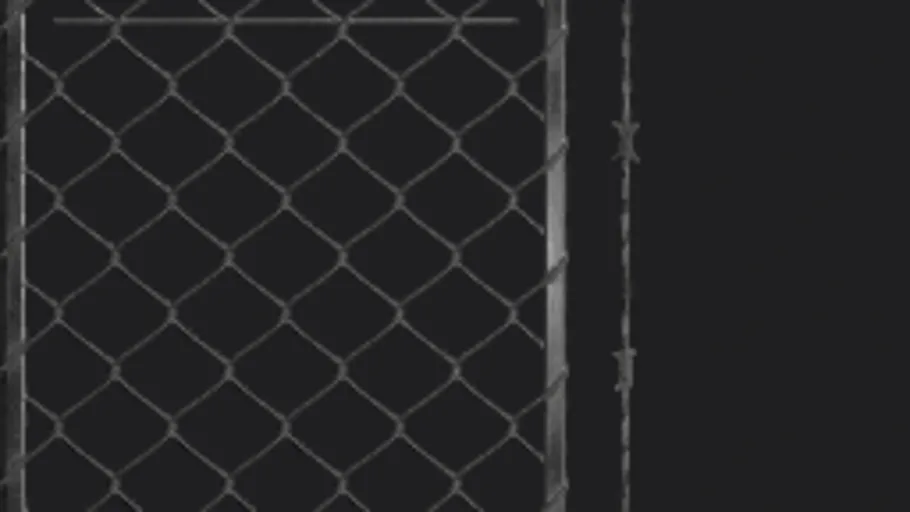 Chainlink Wire Painted Black