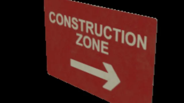Construction Zone Sign
