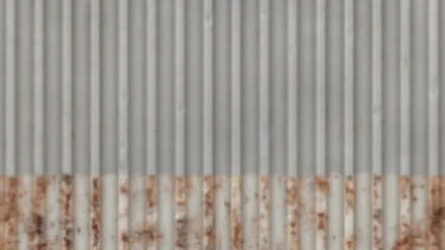 Corrugated Wall b Rust Blend