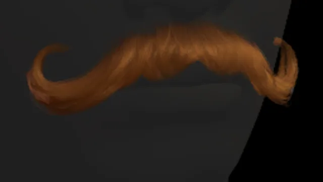 Curly Moustache