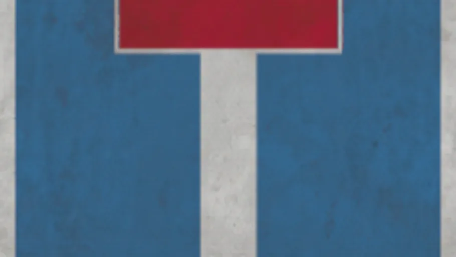 Decal Road Sign Dead End Square