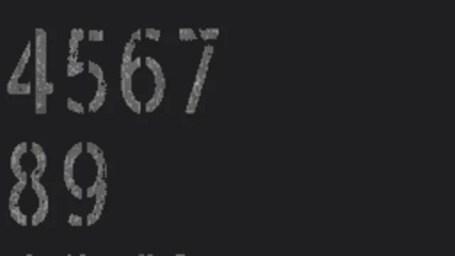 Decal Stencil Number a