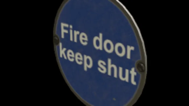 Fire Door Sign