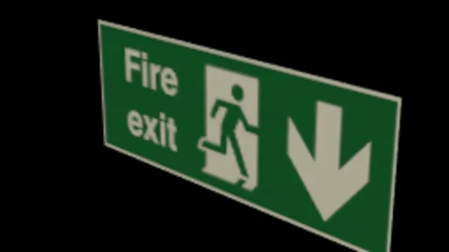 Fire Exit Sign