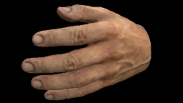VR human hand (left)