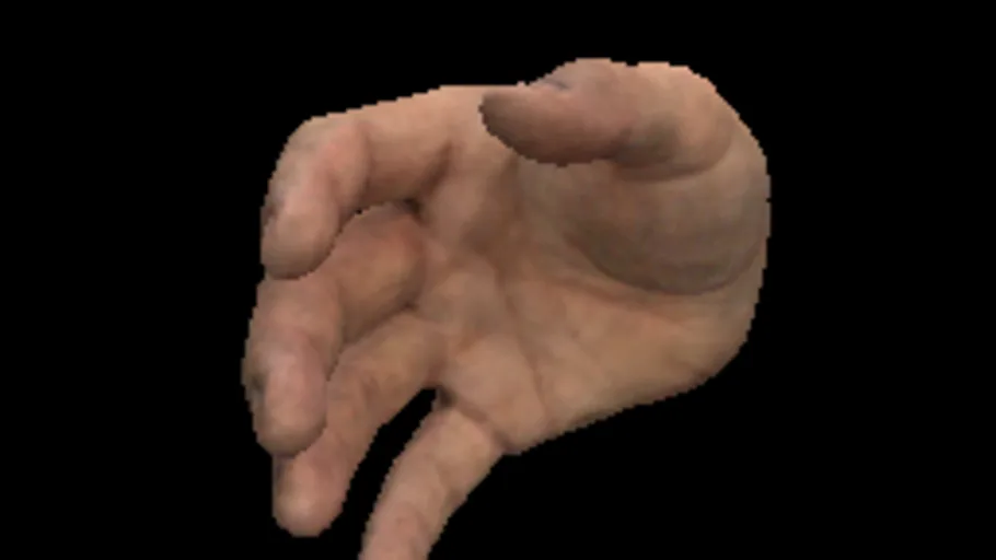 VR human hand (right)