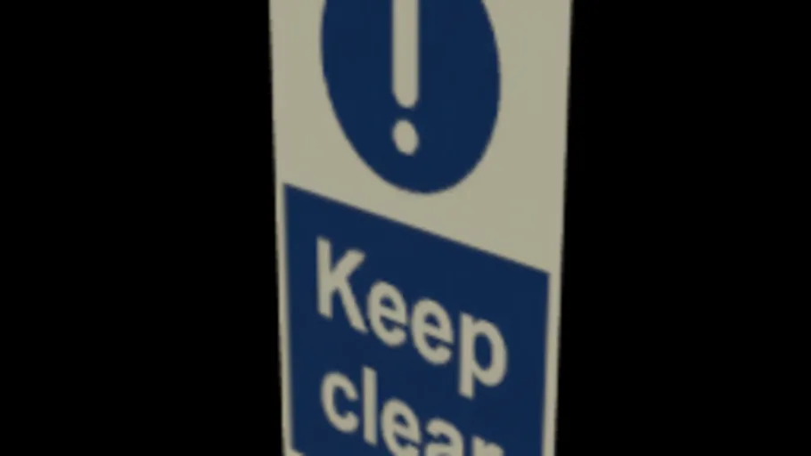 Keep Clear Sign 02