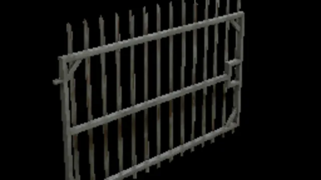Metal Fences Gate Right