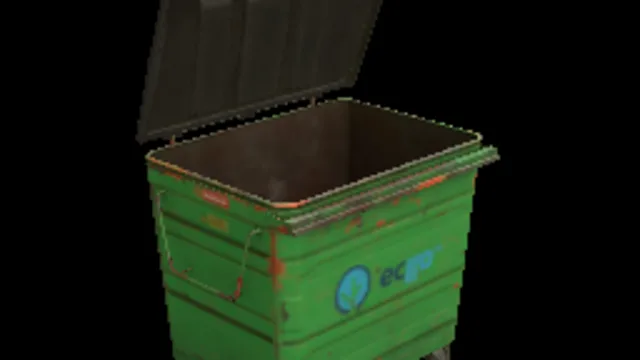 Metal Wheely Bin 03