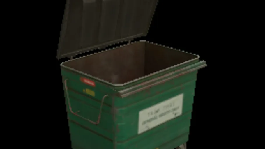 Metal Wheely Bin 04