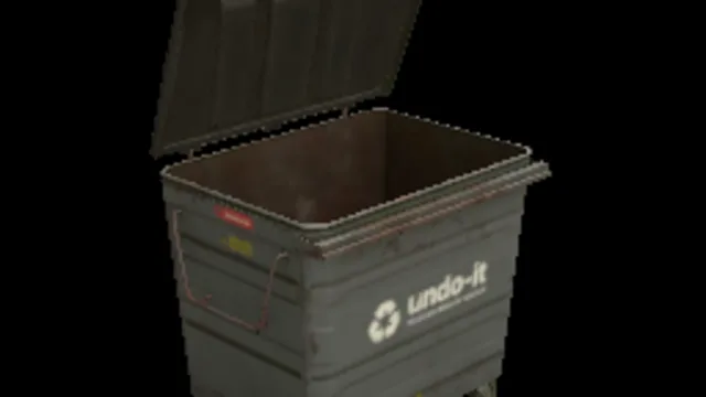 Metal Wheely Bin 05