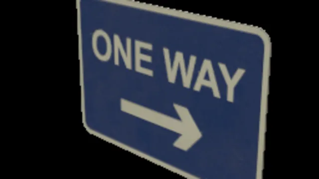 One Way Sign