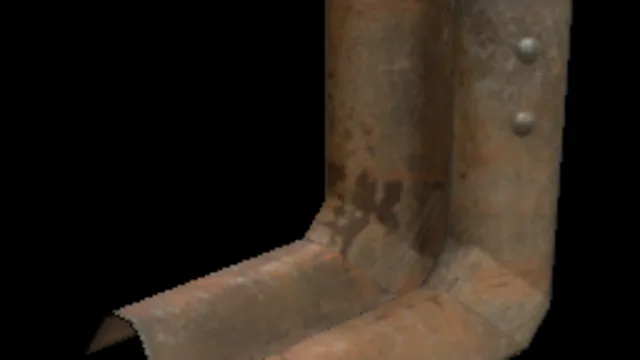 Road Barrier Rusty Corner In A