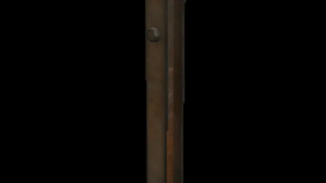 Road Barrier Rusty Pole A