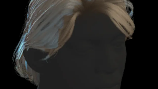 Side Parting Tied Hair